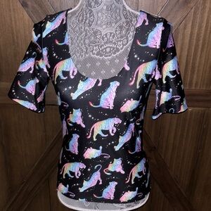 Blackmilk x Barbie Rainbow Tiger Top